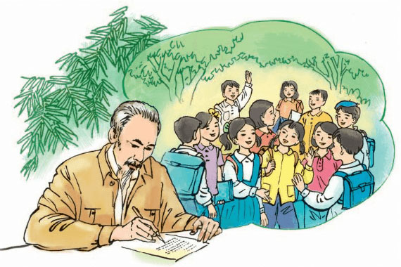 Bác Hồ viết thư gửi các em học sinh